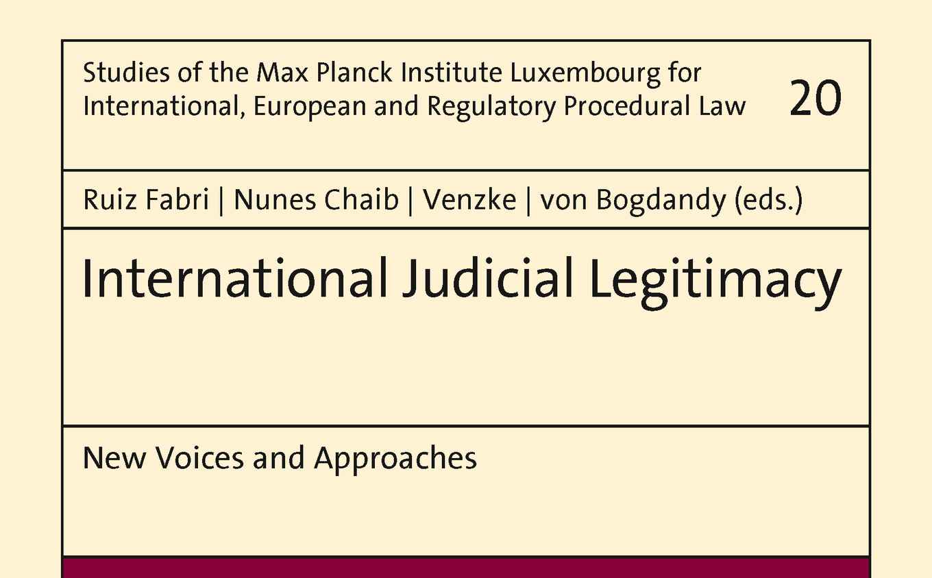 International Judicial Legitimacy book cover